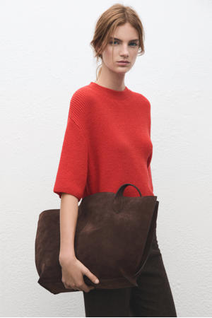 gebreide trui rood