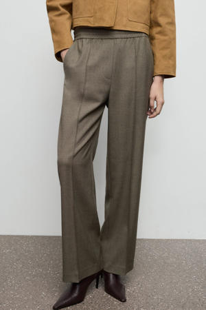 straight regular waist casual broek