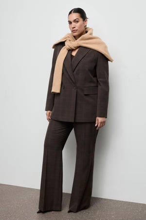 blazer donkerbruin