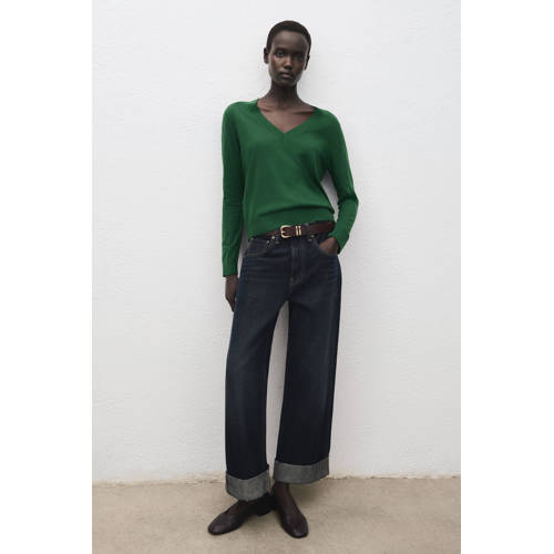 Mango pullover donkergroen afbeelding