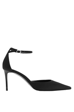 satijnen pumps zwart