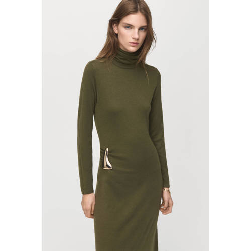 Mango maxi jurk kaki afbeelding