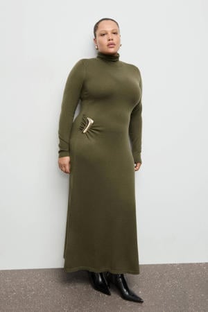 maxi jurk kaki