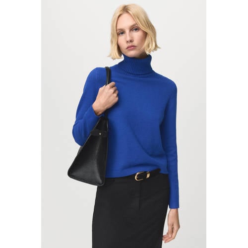 Mango coltrui blauw gebreid afbeelding
