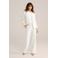 WE Fashion jersey high waist pantalon beige