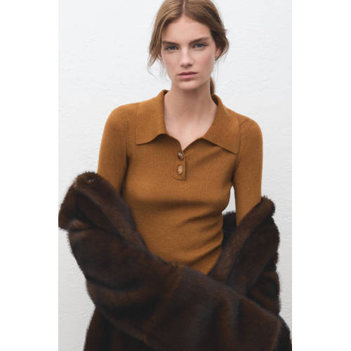 Mango pullover bruin afbeelding