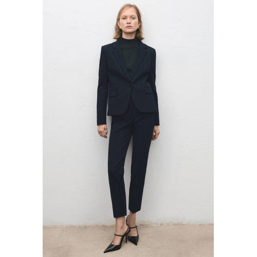 Mango getailleerde blazer marineblauw afbeelding