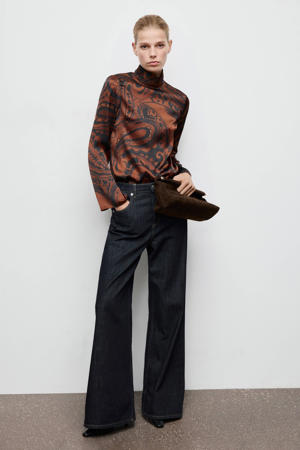 top met paisley print bruin