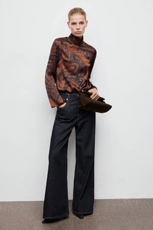 top met paisley print bruin