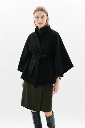 poncho-jas zwart