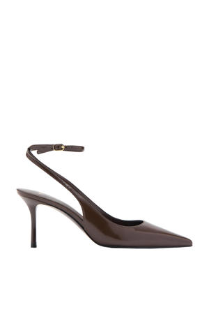 lak pumps donkerbruin