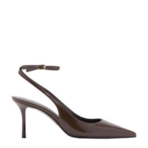lak pumps donkerbruin