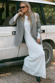 thumbnail: Bolina Island x Florine Hofstee oversized blazer met wol grijs