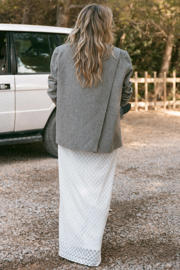 thumbnail: Bolina Island x Florine Hofstee oversized blazer met wol grijs