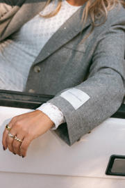 thumbnail: Bolina Island x Florine Hofstee oversized blazer met wol grijs