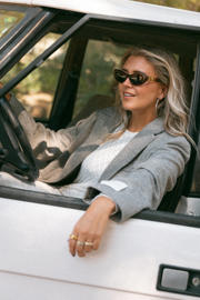 thumbnail: Bolina Island x Florine Hofstee oversized blazer met wol grijs