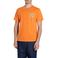 REPLAY regular T-shirt met backprint oranje