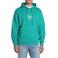 REPLAY hoodie met backprint turquoise