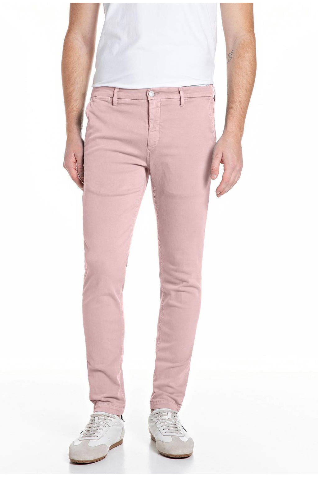 REPLAY ZEUMAR slim chino roze