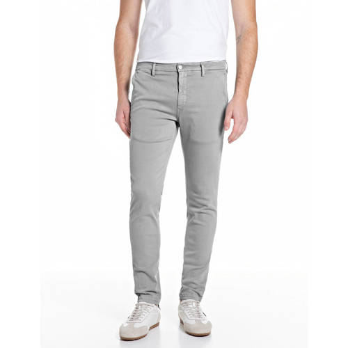 REPLAY ZEUMAR slim chino grijs afbeelding