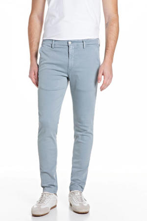 ZEUMAR slim chino lichtblauw