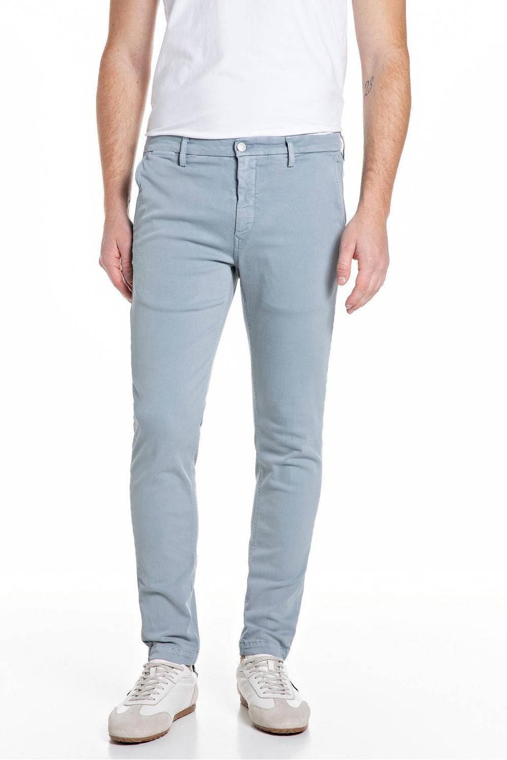 REPLAY ZEUMAR slim chino lichtblauw