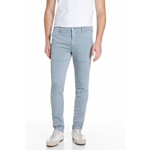 REPLAY ZEUMAR slim chino lichtblauw afbeelding