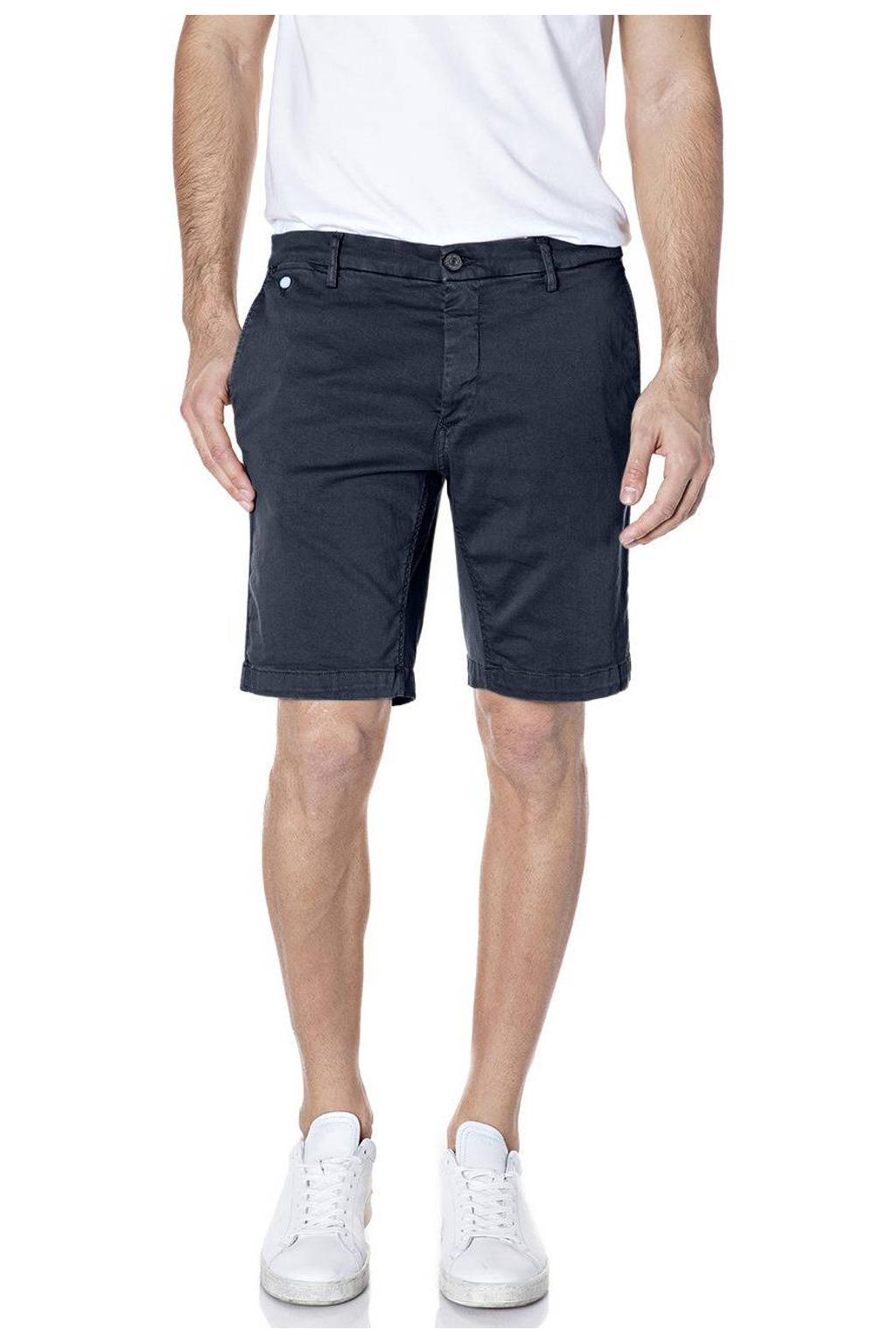 REPLAY regular chino short donkerblauw