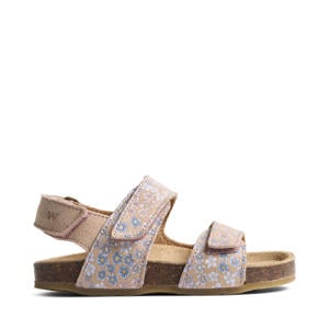 suède sandalen lichtroze