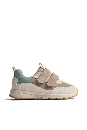leren sneakers beige/bruin