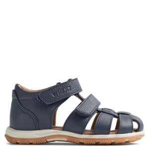 leren sandalen donkerblauw