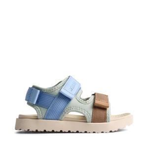 sandalen groen/blauw/bruin