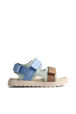 sandalen groen/blauw/bruin