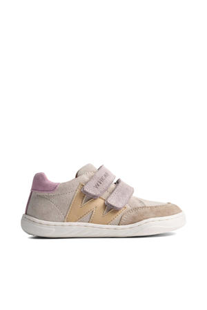 leren sneakers beige