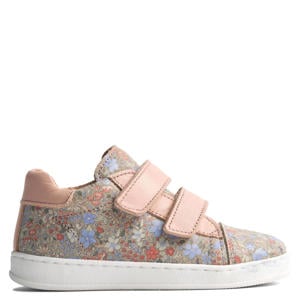 suède sneakers lichtroze/blauw