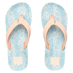 Kids Ahi teenslippers blauw/koraal