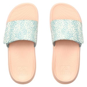 badslippers blauw/koraal