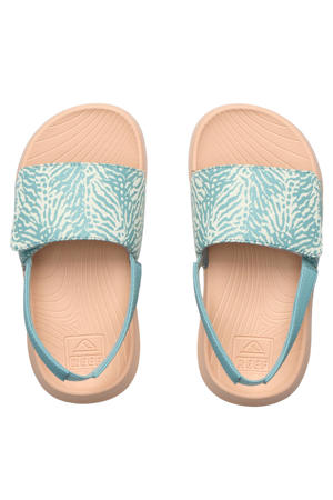 slippers blauw/koraal