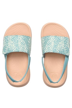 slippers blauw/koraal