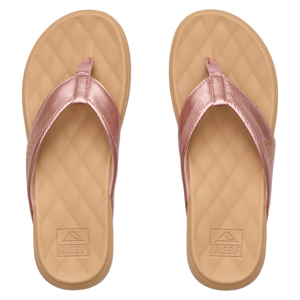 Roze meisjes Reef teenslippers van 99% rubber plastic/1% textiel