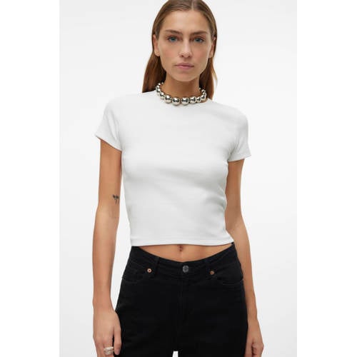 VERO MODA jersey T-shirt wit afbeelding