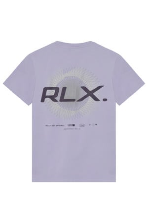 T-shirt met backprint paars