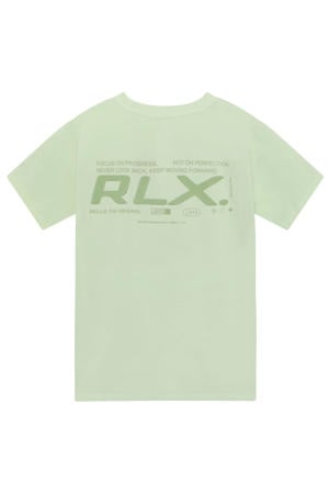 T-shirt met backprint lichtgroen
