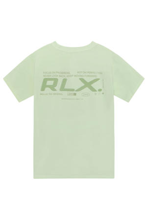 T-shirt met backprint lichtgroen