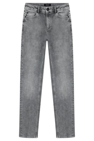 straight leg jeans grey denim