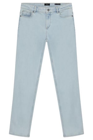 straight leg jeans light blue denim