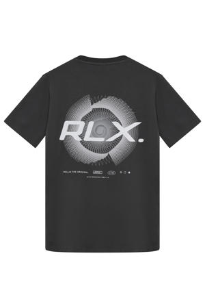 T-shirt met backprint grijs