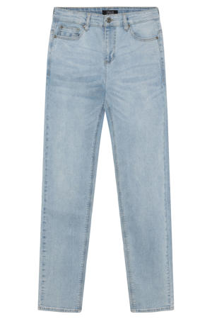 straight leg jeans light blue denim