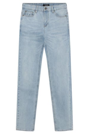 straight leg jeans light blue denim