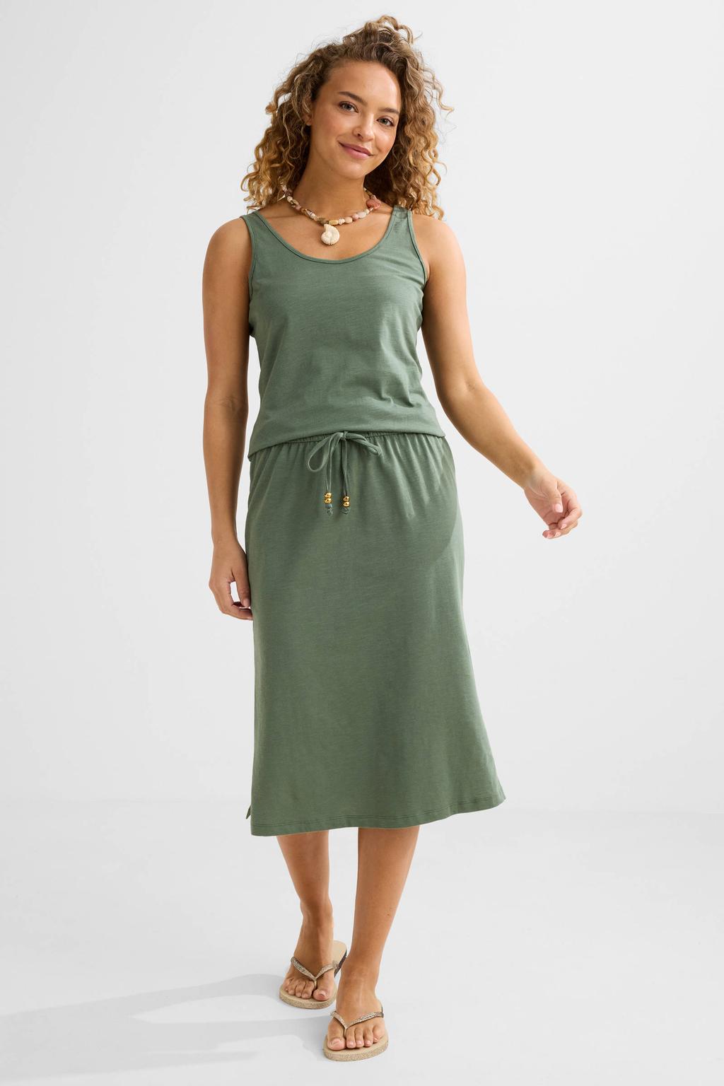 BEACHWAVE strandjurk olijfgroen